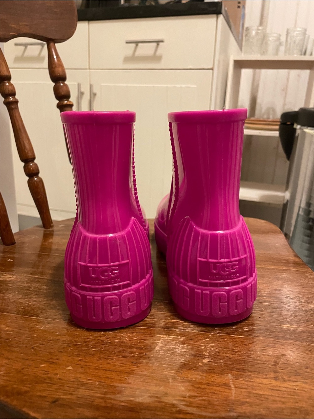 UGG Bright Pink Waterproof Rain Boots - Picture 3 of 5